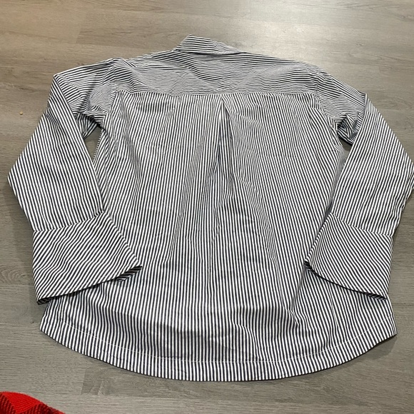 Maeve By Anthropologie Striped Henley Popover Shirt Size Small - Picture 5 of 9